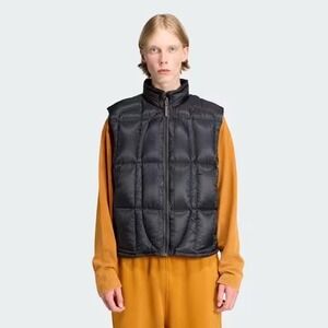 Mens Size 2XL Adidas Equipment Pertex Down Vest Streetwear Full Zip Black JV7654